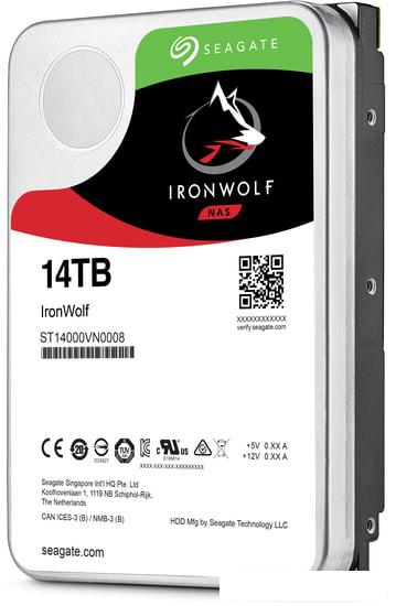 Жесткий диск Seagate IronWolf 14TB ST14000VN0008- фото2