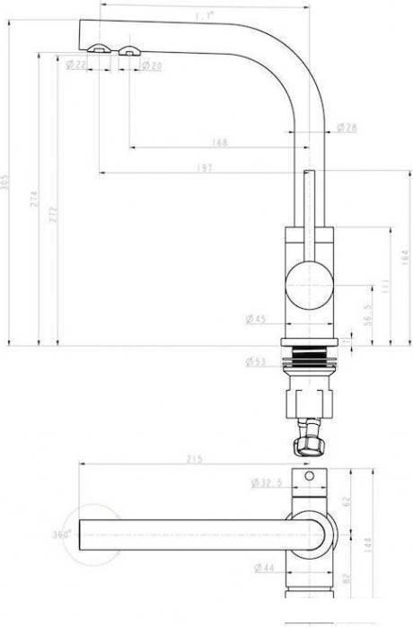 Смеситель Paulmark Essen Es213011-431 (белый матовый)- фото4