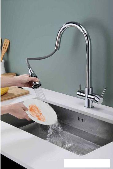 Смеситель Paulmark Lange La214212-NI (никель)- фото3