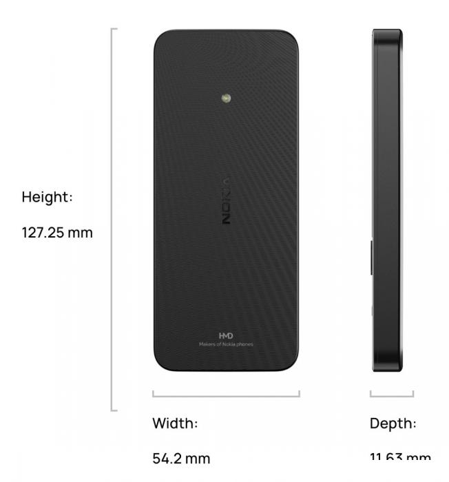 Кнопочный телефон Nokia 215 4G (2024) Dual SIM TA-1613 (черный)- фото2