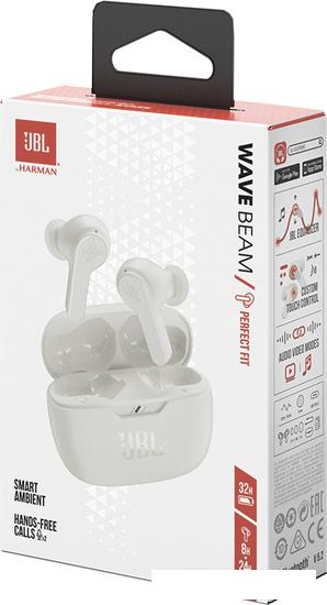 Наушники JBL Wave Beam (белый)- фото3