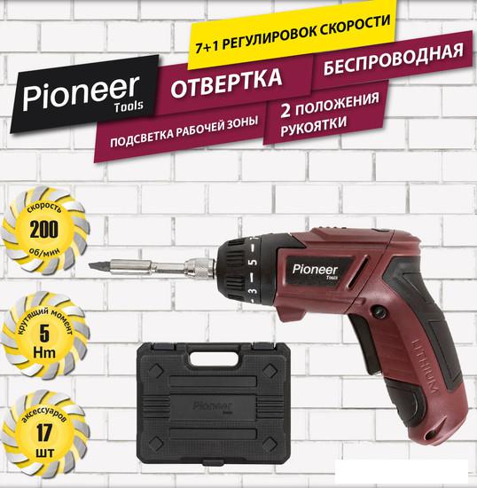 Электроотвертка Pioneer CS-M0404C (с 1-им АКБ, кейс, оснастка)- фото