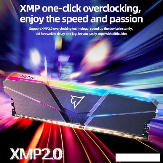 Оперативная память Netac Shadow RGB 2x8ГБ DDR4 3600 МГц NTSRD4P36DP-16E- фото4