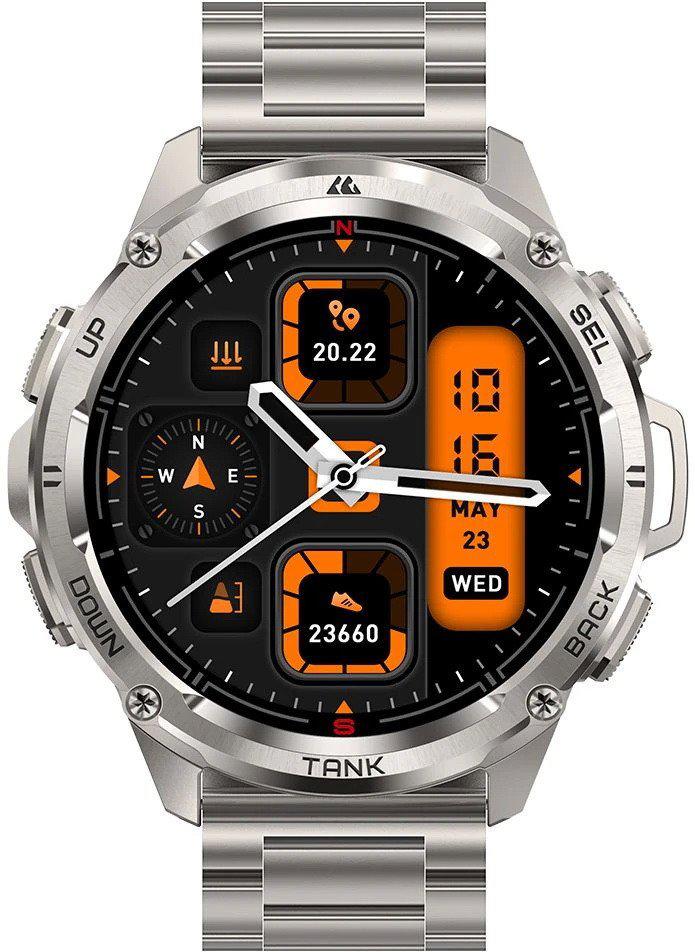 Умные часы Kospet Tank T3 Ultra Special Edition (серебристый)