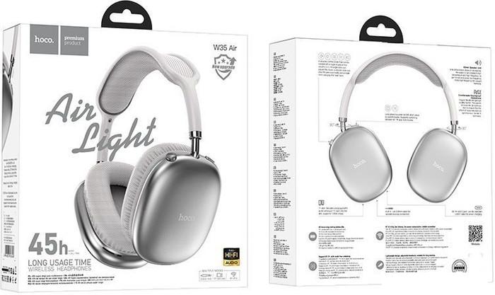 Наушники Hoco W35 Air Light (серебристый)- фото3