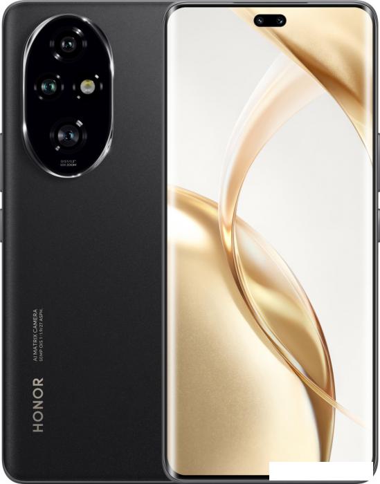 Смартфон HONOR 200 Pro 12GB/512GB международная версия (вельветовый черный)- фото