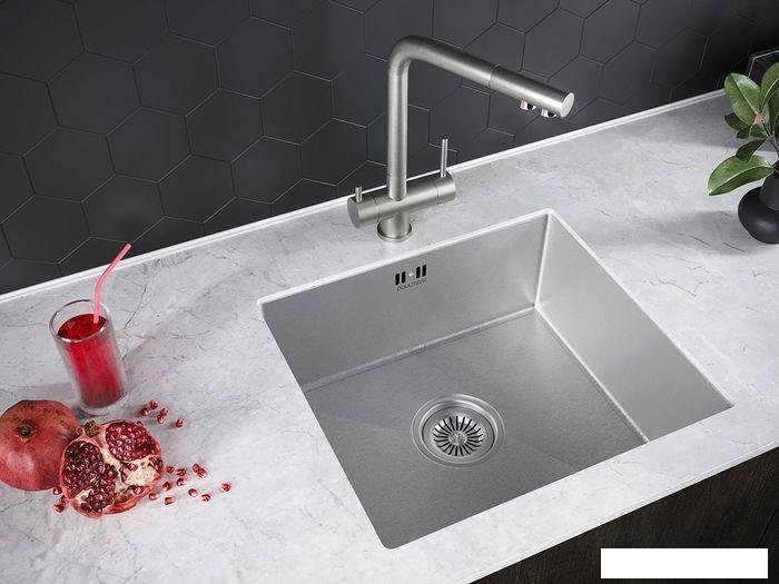Кухонная мойка Paulmark Lassan PM304444-BS- фото3