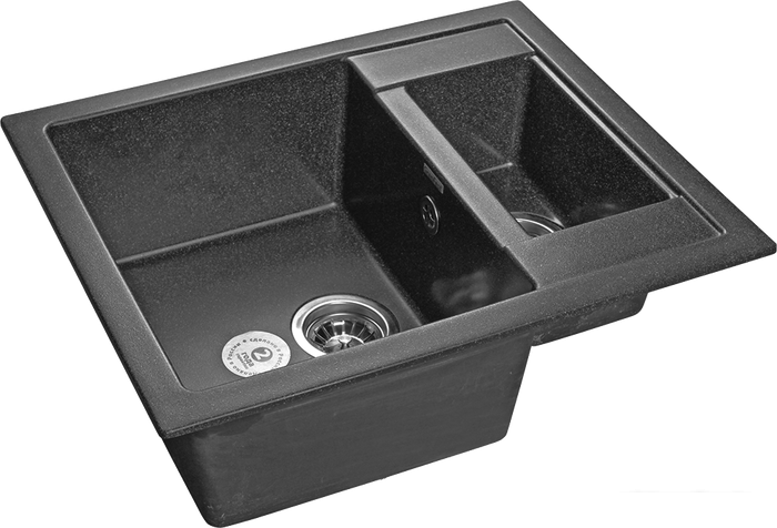 Кухонная мойка GranFest GF-Q610K (графит)- фото