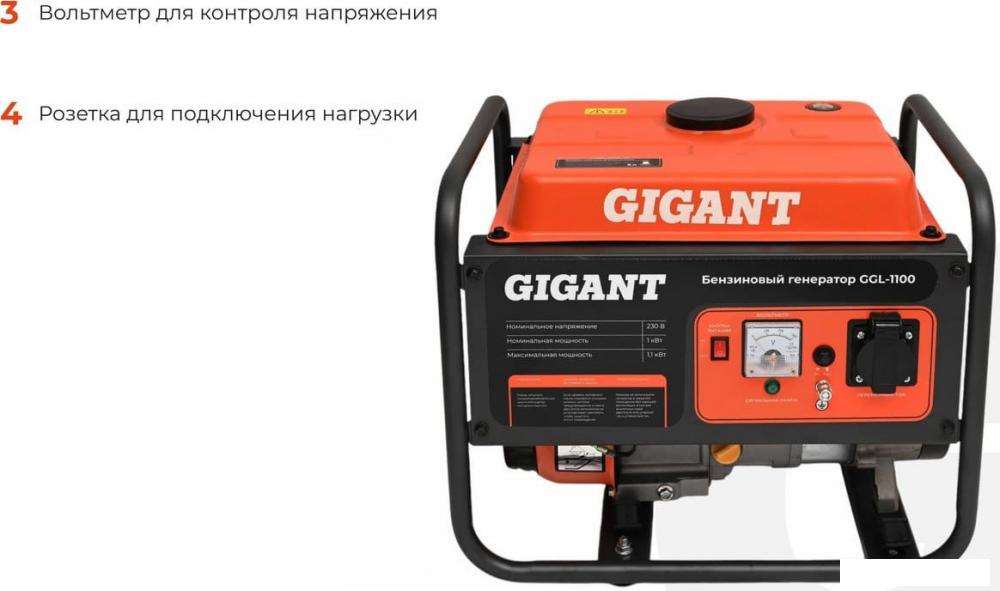 Бензиновый генератор Gigant GGL-1100- фото4