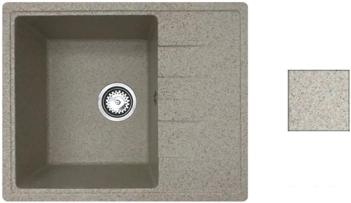Кухонная мойка БелЭворс Mila (темно-бежевый)- фото