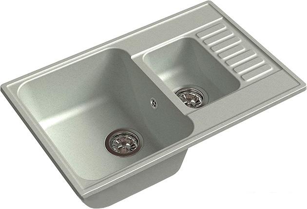 Кухонная мойка GranFest QUARZ Z-21K (серый)- фото2