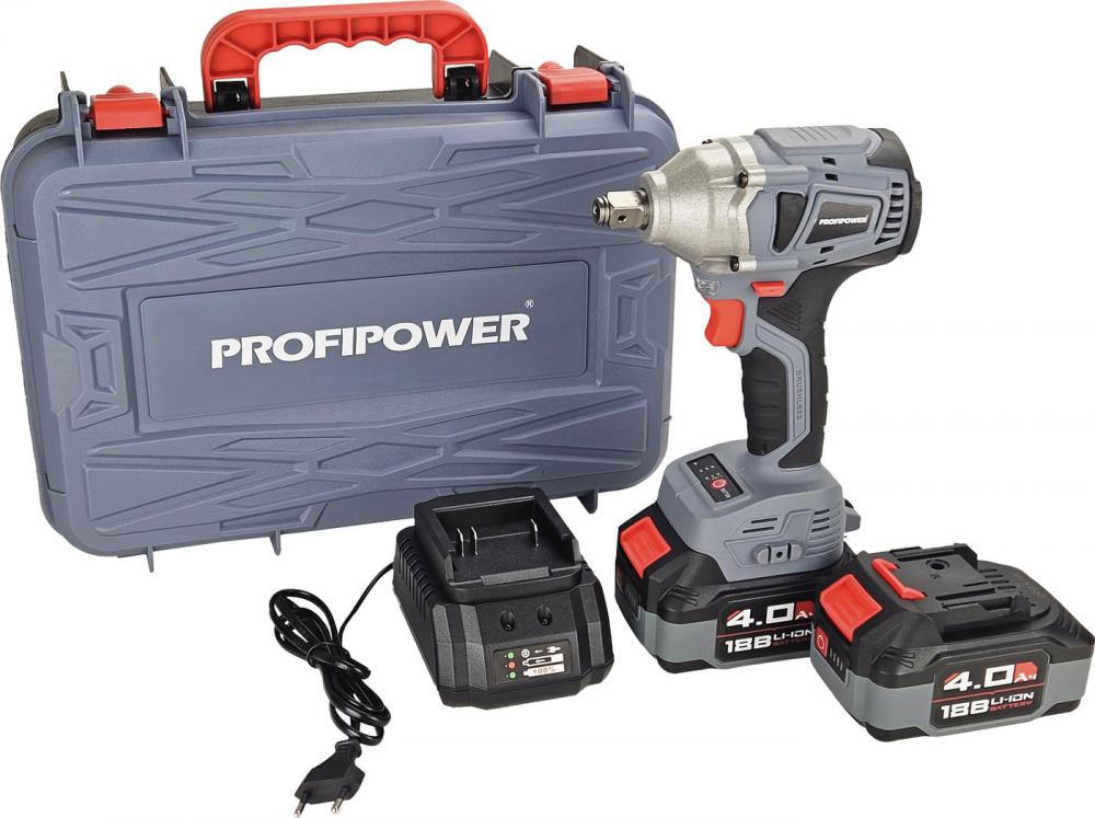 Гайковерт Profipower MKDTW-18B (с 2-мя АКБ, кейс)- фото