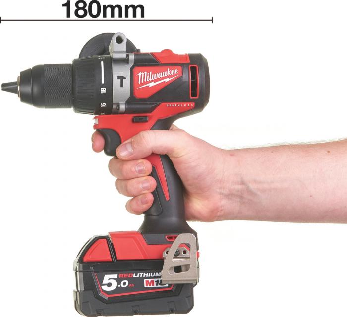 Ударная дрель-шуруповерт Milwaukee M18 BLPD2-502X 4933464517 (с 2-мя АКБ 5 Ач, кейс)- фото3