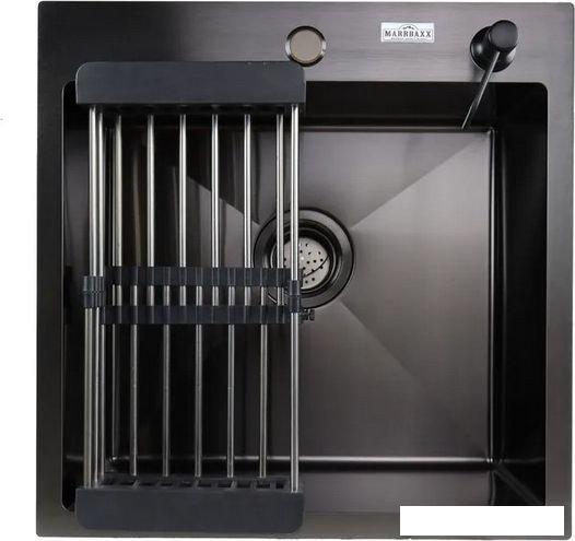 Кухонная мойка MARRBAXX B5050-R (черный/графит)- фото2