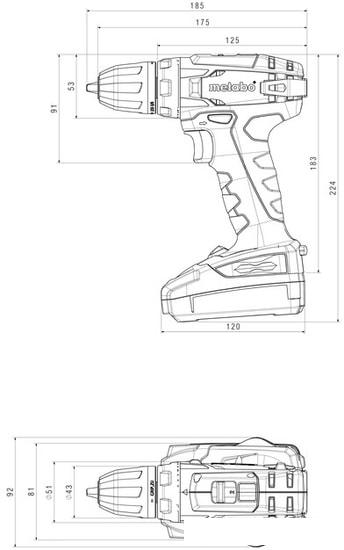 Дрель-шуруповерт Metabo BS 14.4 602206550 (с 2-мя АКБ, кейс)- фото2