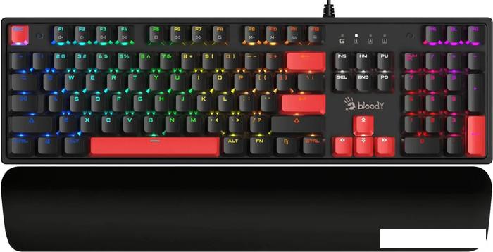 Клавиатура A4Tech Bloody S515R (черный, Bloody BLMS Red)- фото