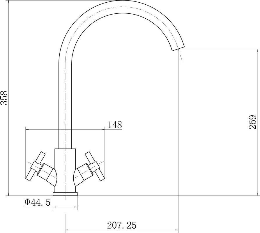 Смеситель Fashun A54028- фото3