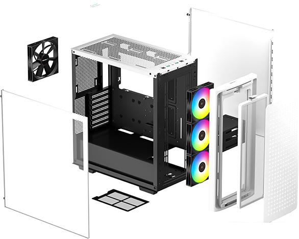 Корпус DeepCool CK560 WH- фото2