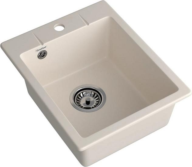 Кухонная мойка GranFest QUARZ GF-UR-240 (белый)- фото2