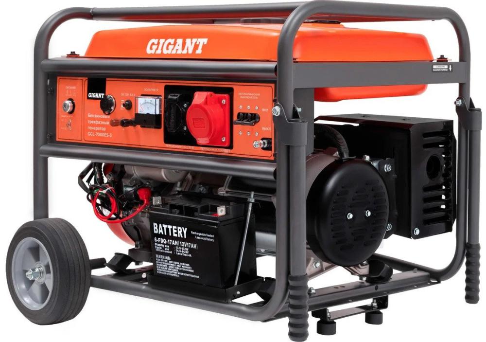 Бензиновый генератор Gigant GGL-7000ЕS-3- фото