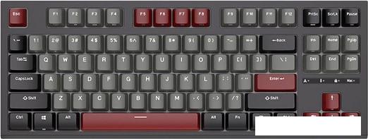 Клавиатура Royal Kludge RK-R87 RGB (черный, RK Red)- фото