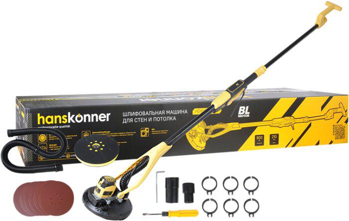 Шлифмашина для стен и потолков Hanskonner HDWS6080BL- фото