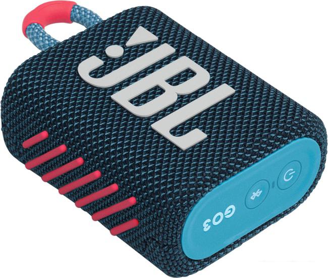 Беспроводная колонка JBL Go 3 (темно-синий)- фото3