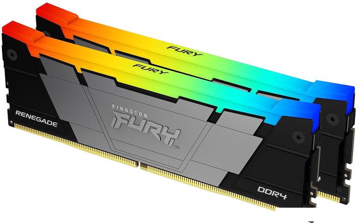 Оперативная память Kingston FURY Renegade RGB 2x16ГБ DDR4 3600МГц KF436C16RB12AK2/32- фото