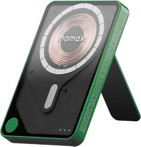 Внешний аккумулятор Momax 1-Power X Pro Magnetic Built-In USB-C IP131 5000mAh (зеленый)- фото