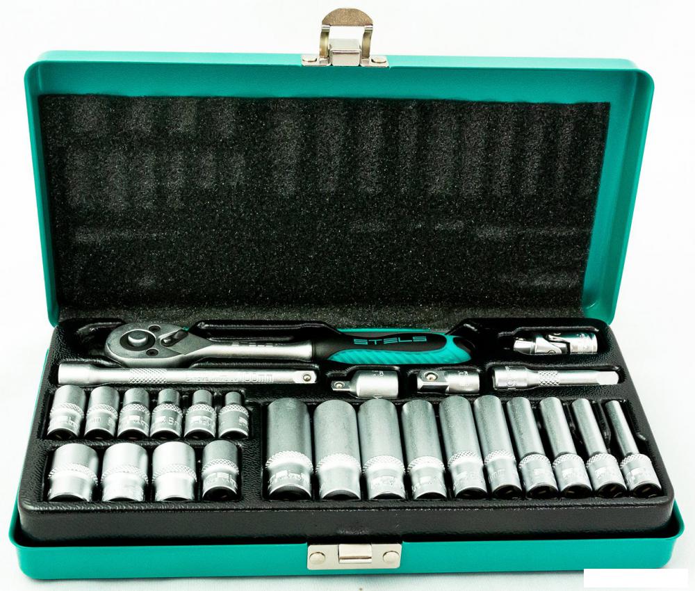 Набор трещотка с головками Stels 13574 (26 предметов)- фото3