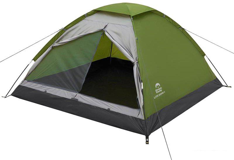 Треккинговая палатка Jungle Camp Lite Dome 3 (зеленый/серый)- фото4