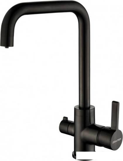 Смеситель Paulmark Logas Lo213021-GM (вороненая сталь)- фото