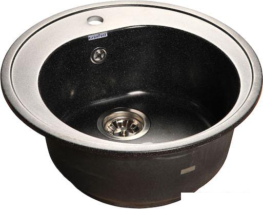 Кухонная мойка GranFest GF-R510 (черный)- фото