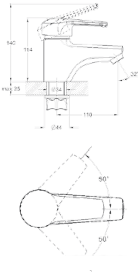 Смеситель G.Lauf LWZ1-A182- фото2