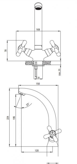 Смеситель Deante Symetrio BOS 020D- фото3