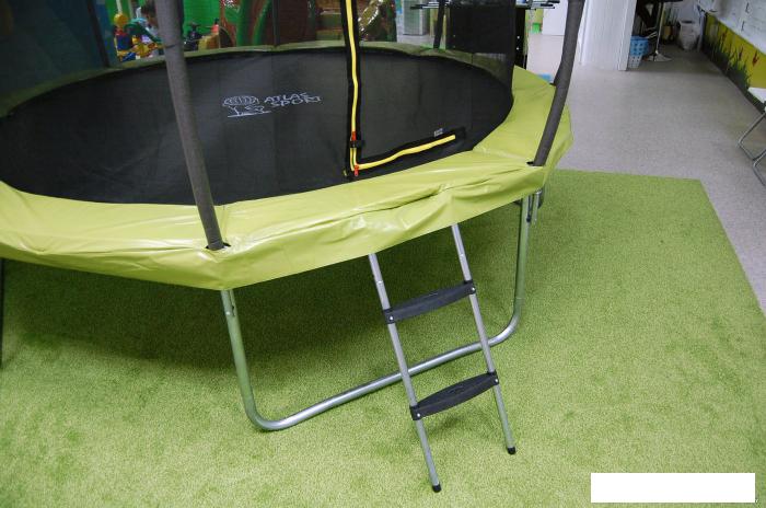 Батут Atlas Sport 312 см - 10ft Master (с лестницей, зеленый)- фото4