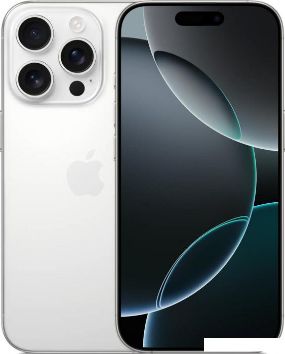 Смартфон Apple iPhone 16 Pro 512GB (белый титан)- фото