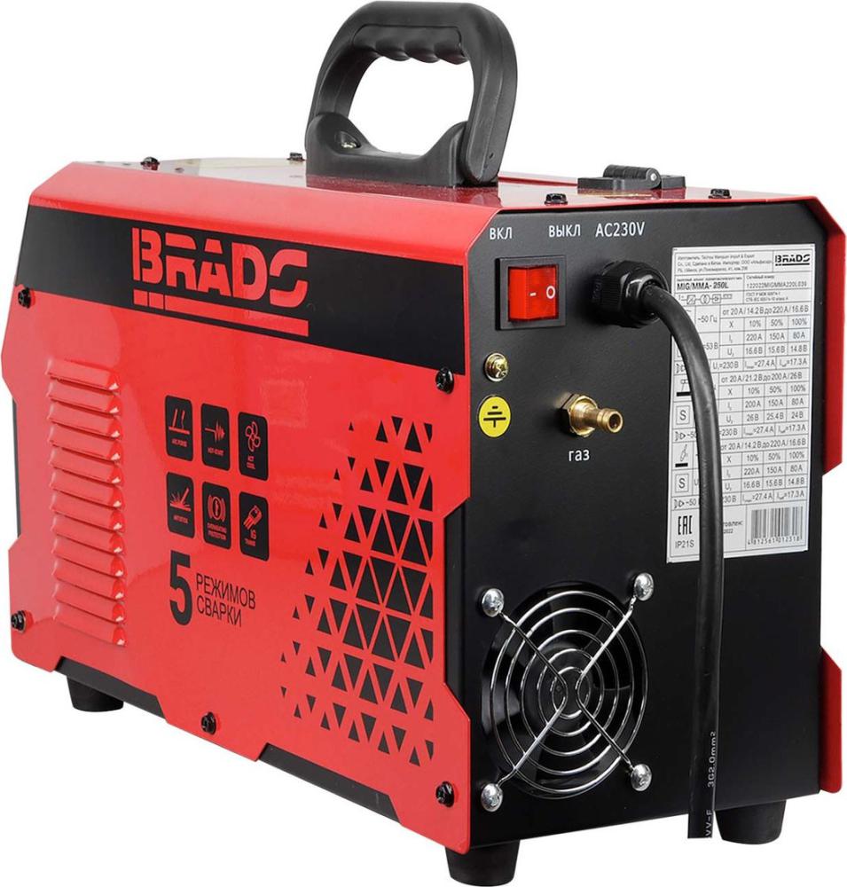 Сварочный инвертор Brado MIG/MMA-250L-13- фото3