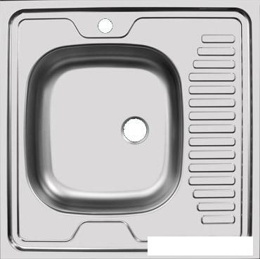 Кухонная мойка Ukinox STD600.600-5C 0R (с сифоном)- фото