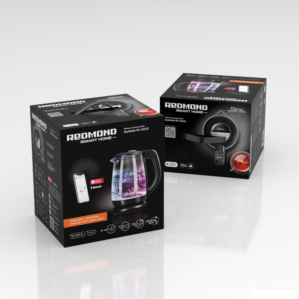 Электрический чайник Redmond SkyKettle RK-G212S (черный)- фото4