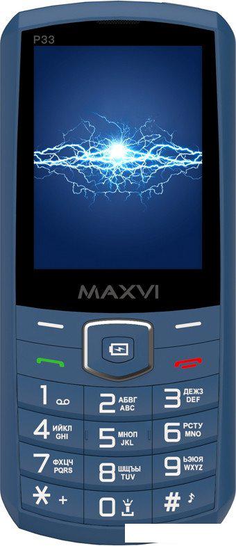 Телефон Maxvi P33 (синий)- фото3