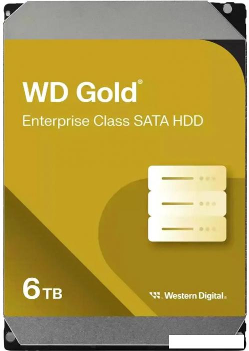 Жесткий диск WD Gold 6TB WD6004FRYZ- фото