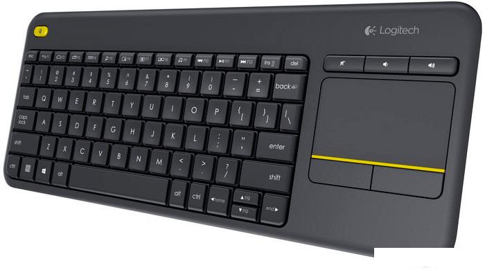 Клавиатура Logitech Wireless Touch Keyboard K400 Plus Black (920-007147)- фото2