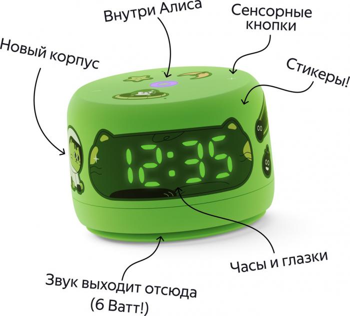 Умная колонка Яндекс Станция Лайт 2 (зеленый)- фото3