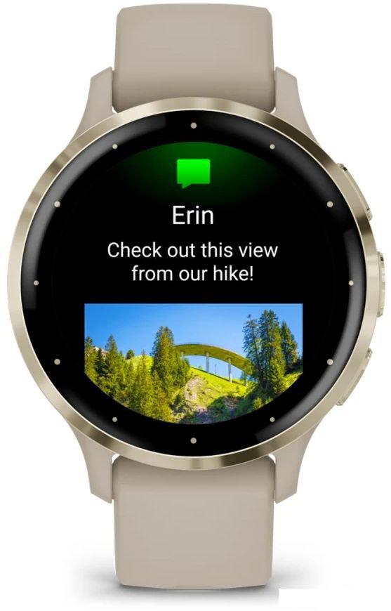 Умные часы Garmin Venu 3S (френч-грей, с силиконовым ремешком)- фото4