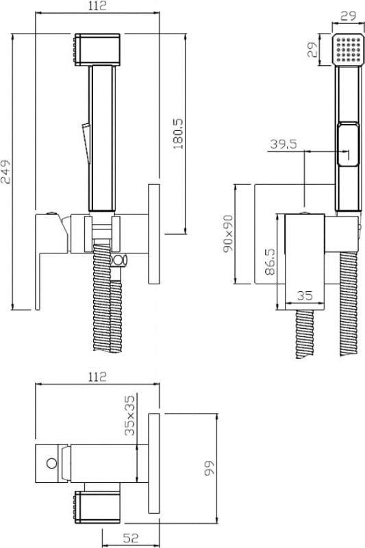 Смеситель Olive's Granada 05131GN- фото2