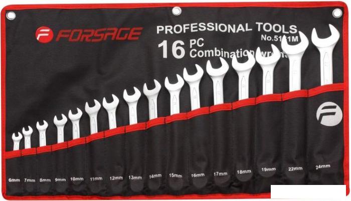 Набор ключей FORSAGE F-5161P (16 предметов)