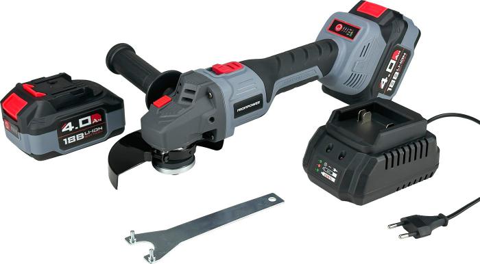 Угловая шлифмашина Profipower MKDGA-18V (с 2-мя АКБ, кейс)- фото3