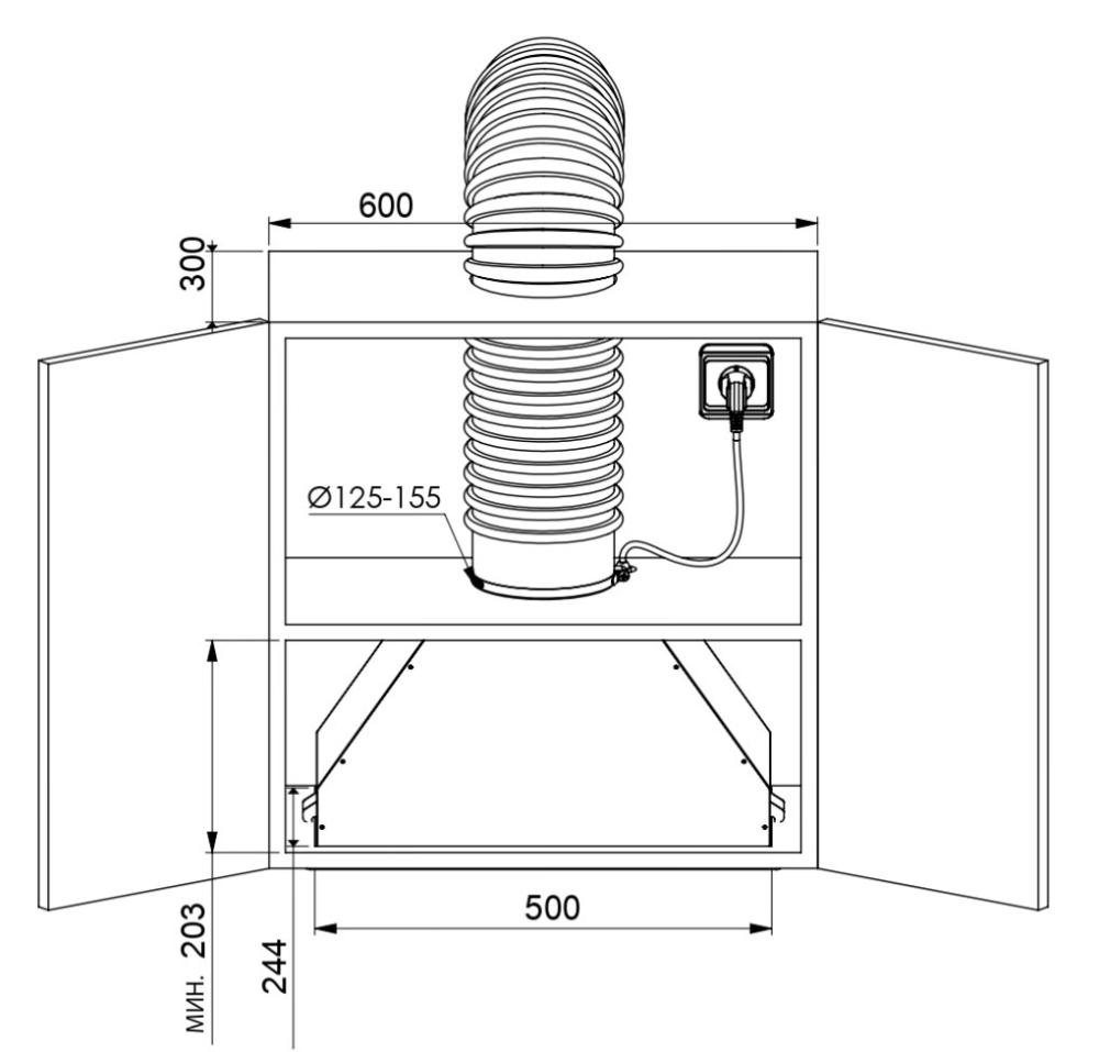 Кухонная вытяжка ZUGEL ZHI522X- фото2