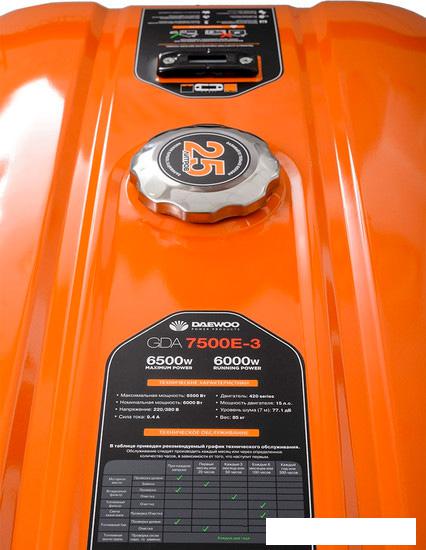 Бензиновый генератор Daewoo Power GDA 7500E-3- фото4